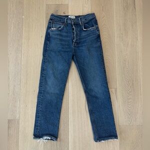 Agolde Riley crop straight leg Denim Jeans size 25